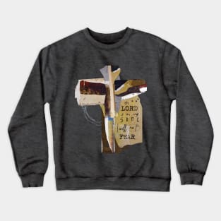 I will Not Fear - Christian Abstract Art Cross - Scripture Tshirt Crewneck Sweatshirt